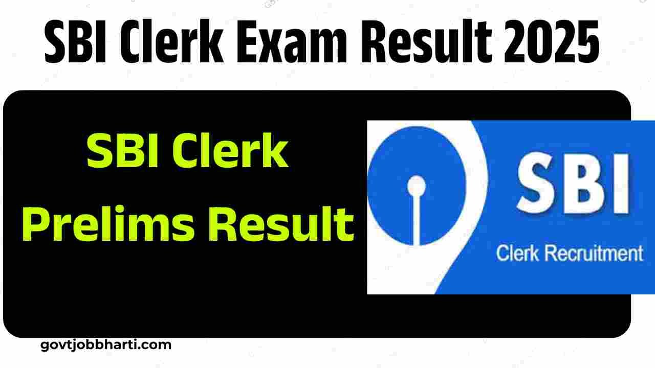 SBI Clerk Prelims Result-govtjobbharti.com